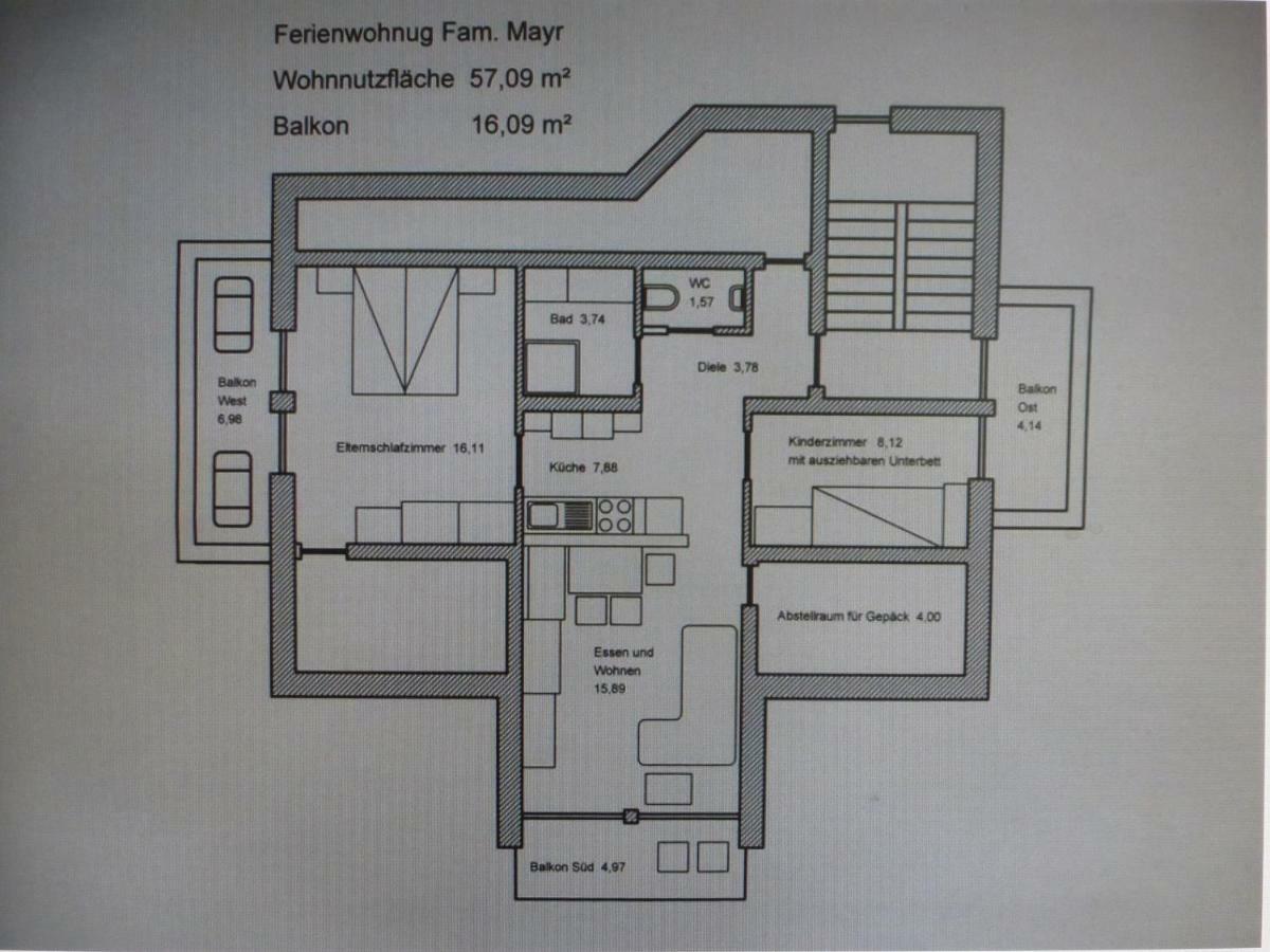 Ferienwohnung Mayr Thurn Exteriör bild